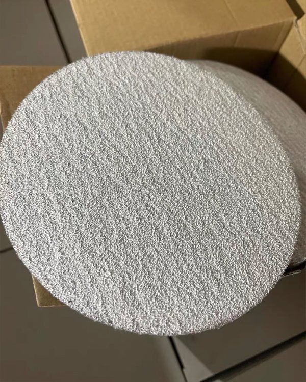 Mipepe Polishing paper,50 Pcs 3-Inch Aluminum Oxide White Dry Hook and Loop Sanding Discs Flocking Sandpaper Sale