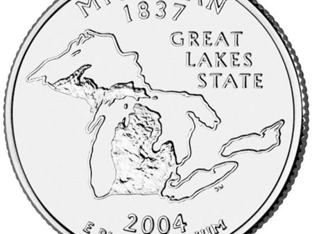 2004-D Michigan USA Statehood Quarters (MS-60) on Sale