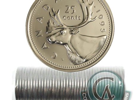 1995 Canada 25-cent Original Roll of 40pcs For Sale