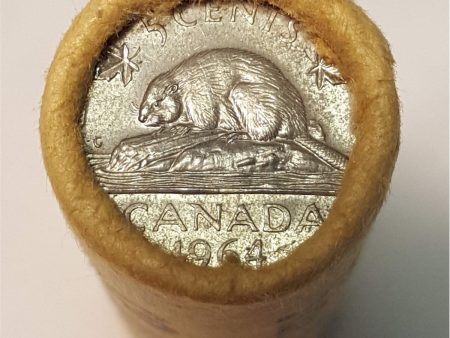 1964 Canada 5-cent Original Roll of 40pcs Cheap