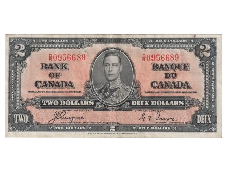 BC-22c 1937 Canada $2 Coyne-Towers, D R, VF-EF Sale