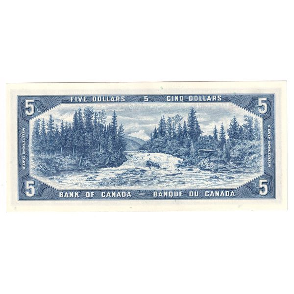 BC-39b 1954 Canada $5 Beattie-Rasminsky, X S, CUNC Discount