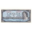 BC-39b 1954 Canada $5 Beattie-Rasminsky, X S, CUNC Discount